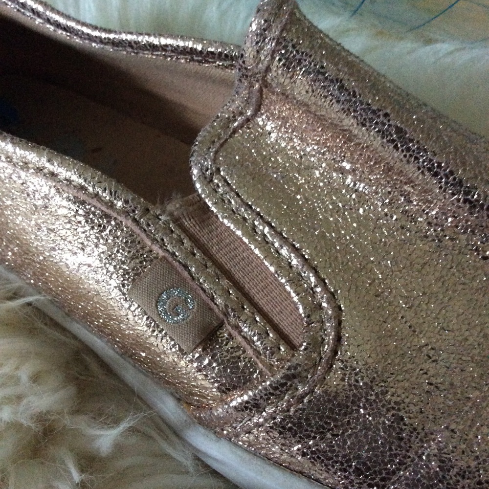 G by Guess Glitter Gold Slip on Sneaker 6.5 - Picture 5 of 5